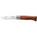 Couteau Opinel de luxe N°08 manche en padouk et lame inox
