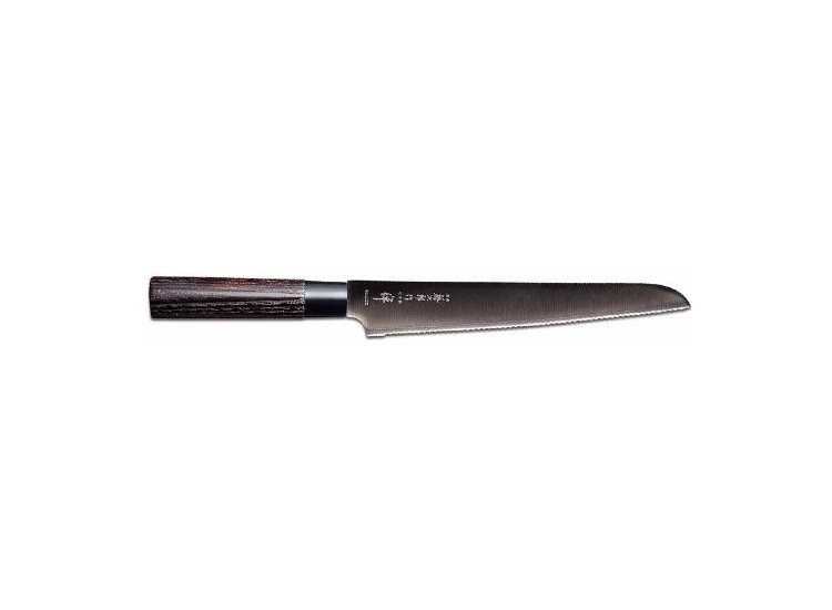 Couteau &agrave; pain Japonais Tojiro Zen Black lame 24cm