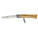 Couteau opinel traditionnel n°10 lame 10cm virole tournante manche en hêtre