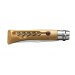 Couteau opinel traditionnel n°10 lame 10cm virole tournante manche en hêtre