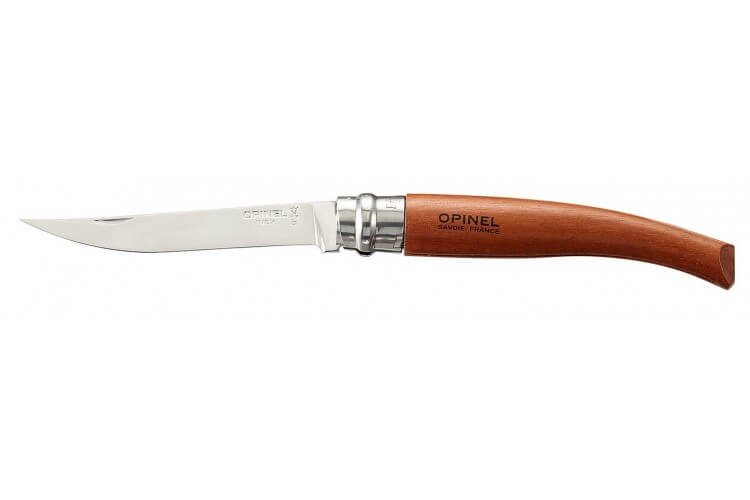 Couteau opinel Effilé n°10 lame 10cm virole tournante manche en padouk