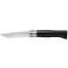 Couteau Opinel de luxe N°08 manche en Ebène et lame inox