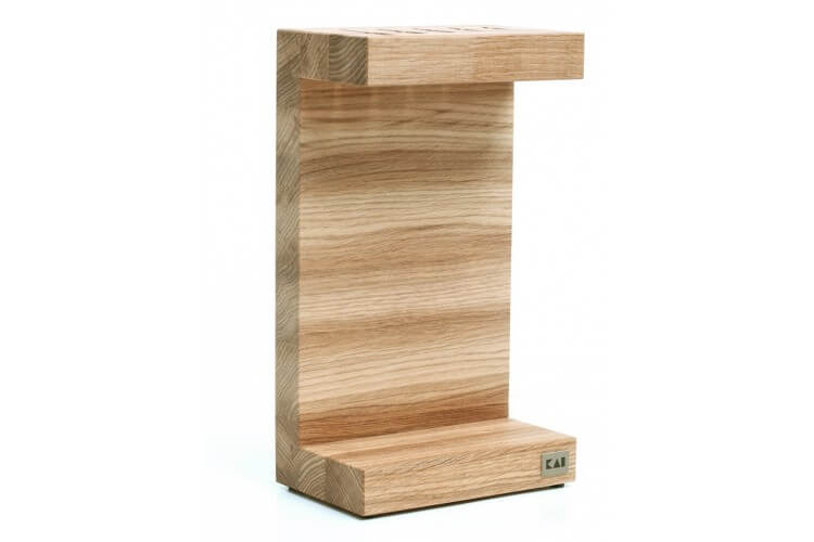 Porte couteaux KAI en chêne pour 5 couteaux de cuisine