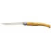 Couteau opinel Effilé n°12 lame 12cm virole tournante manche en olivier