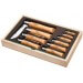 Coffret vitrine en bois Opinel Carbone 10 couteaux de poche
