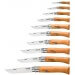 Coffret vitrine en bois Opinel Carbone 10 couteaux de poche