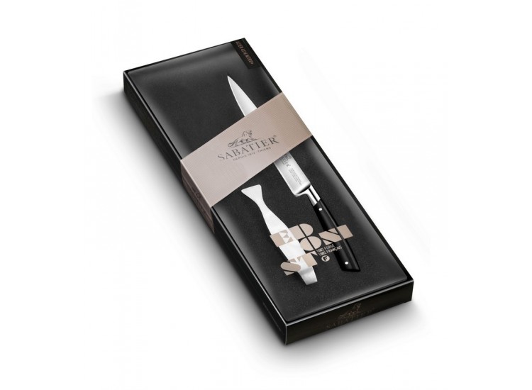 Coffret &agrave; poisson filet de sole + pince Sabatier Edonist forg&eacute;s