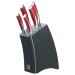 Bloc 5 couteaux de cuisine RICHARDSON Kyu Fire rouges