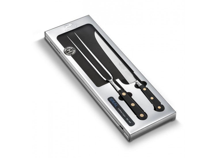 Coffret &agrave; d&eacute;couper SABATIER Id&eacute;al Inox 100% forg&eacute; rivets laiton