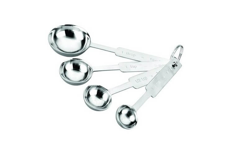 Set de 4 cuillères à mesure tout inox de 1.25 à 15ml