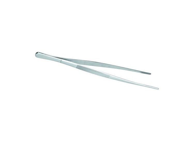 Pince &agrave; dresser droite ultra-fonctionnelle tout inox 30cm