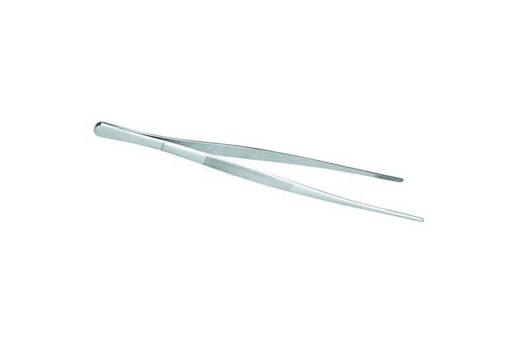 Pince à dresser droite ultra-fonctionnelle tout inox 16cm