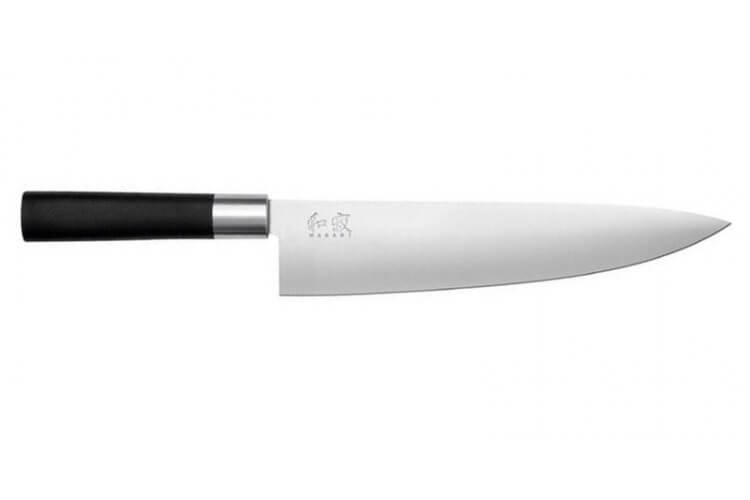 Couteau de chef japonais KAI Wasabi Black lame 23.5cm