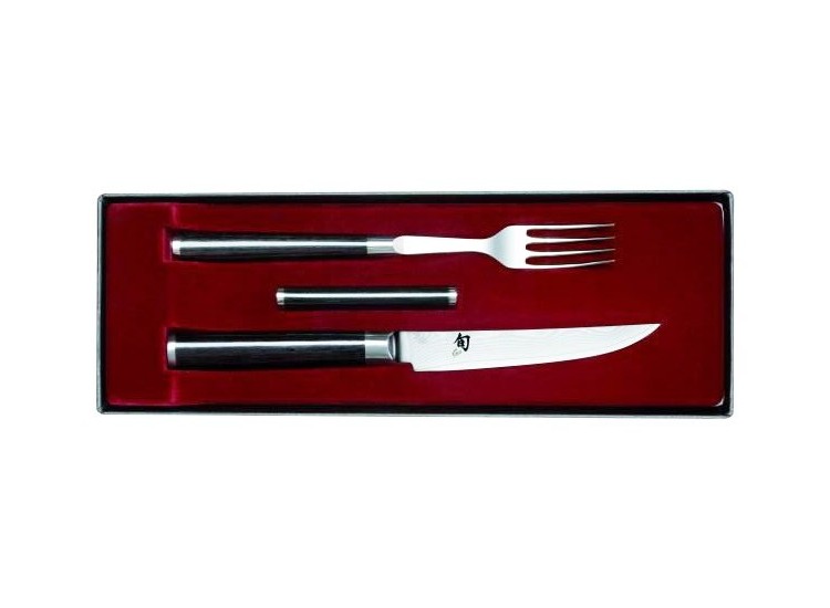 Set de couverts de table japonais KAI haut de gamme couteau + fourchette
