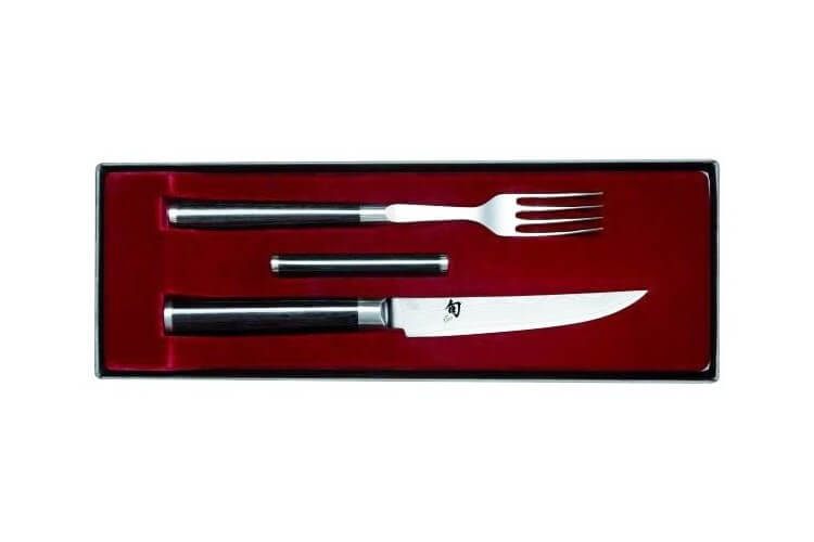Set de couverts de table japonais KAI haut de gamme couteau + fourchette