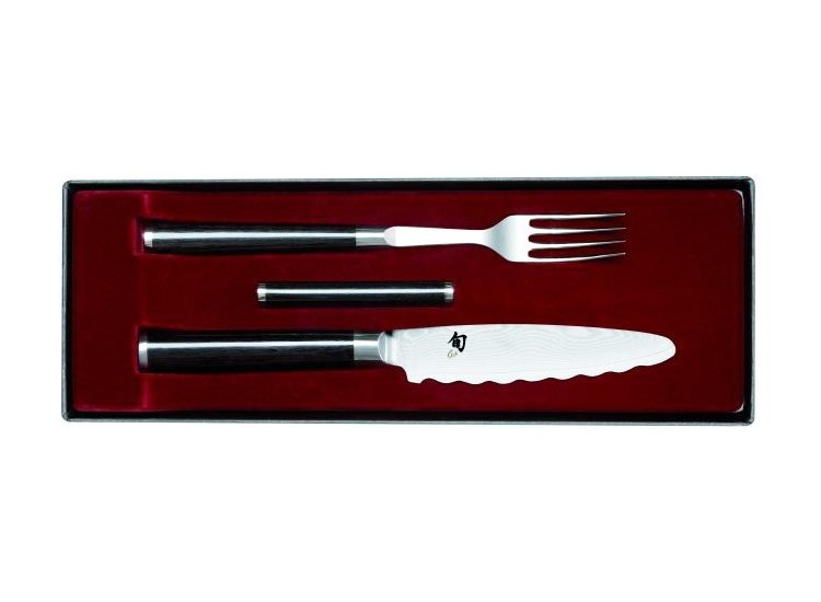 Set de couverts de table japonais KAI haut de gamme couteau universel + fourchette
