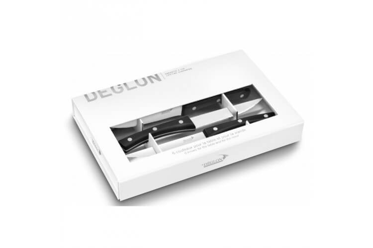 Coffret de 6 couteaux à steak 12cm DEGLON Brasserie