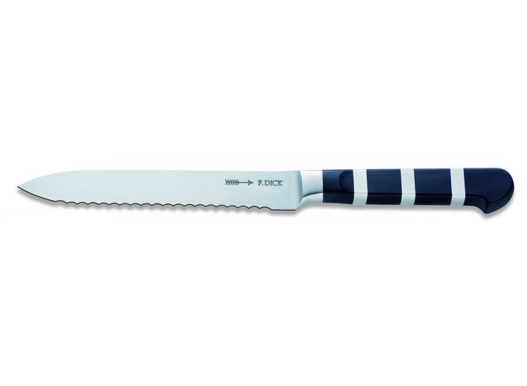 Couteau universel forg&eacute; DICK 1905 lame dentel&eacute;e 13cm manche design