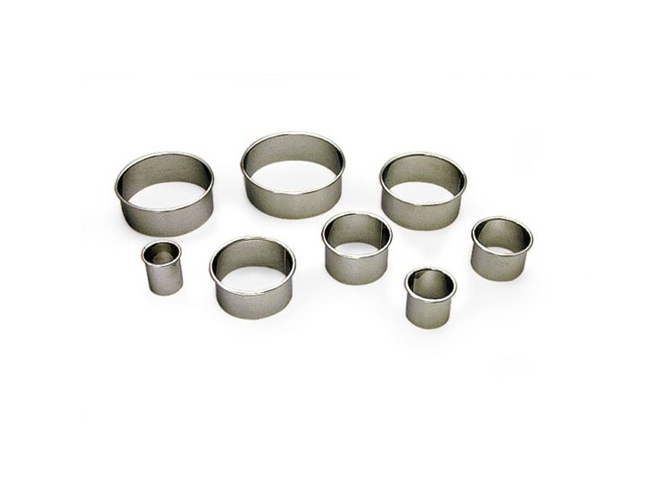 9 Emportes-pi&egrave;ces ronds unis de 2 &agrave; 9 cm