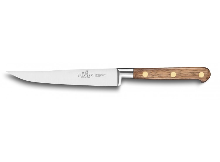 Couteau &agrave; steak forg&eacute; Sabatier Perigord lame 13cm manche en noyer