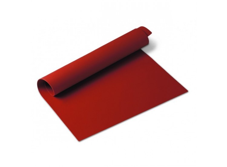 Tapis de cuisson en silicone 40x30cm coloris rouge