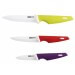Bloc de 3 couteaux céramique Kitchen Artist manches colorés