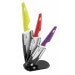 Bloc de 3 couteaux céramique Kitchen Artist manches colorés