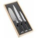 Coffret de 3 couteaux type japonais Kitchen Artist design authentique