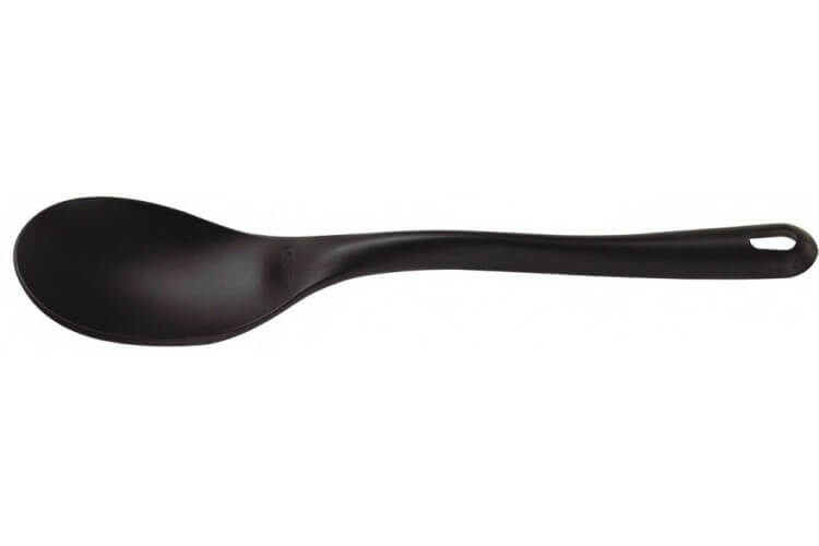 Cuillère de service professionnelle en polyamide noir 35cm