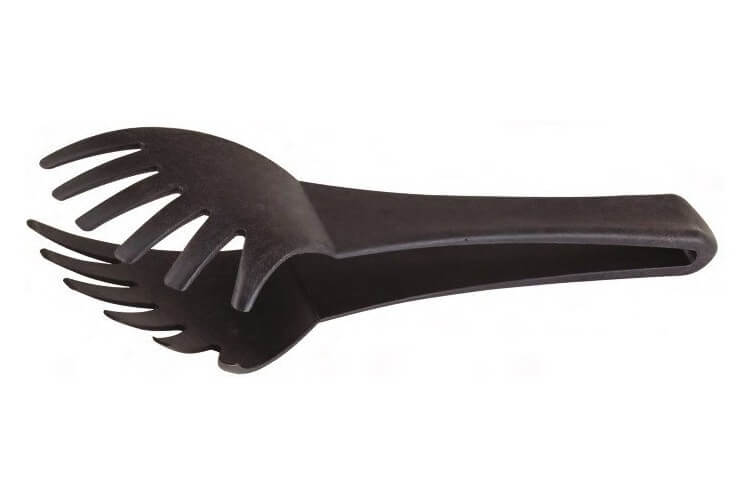Pince à spaghetti professionnelle en polyamide noir 24cm