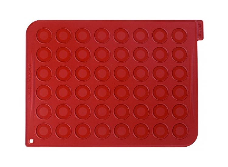Plaque macarons en silicone 40x30cm 48 empreintes