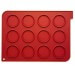 Plaque macarons en silicone 40x30cm 12 empreintes