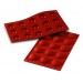 Moule professionnel en silicone Silicon Flex 300x175mm 15 demi-sphères 4cm