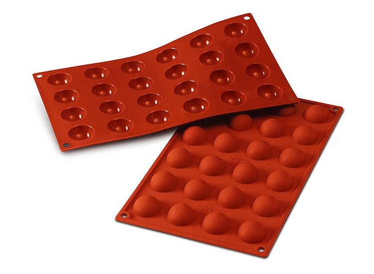Moule en silicone professionnel Silicon Flex 300x175mm 24 demi-sph&egrave;res 3cm
