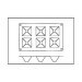 Moule en silicone professionnel Silicon Flex 300x175mm 6 pyramides