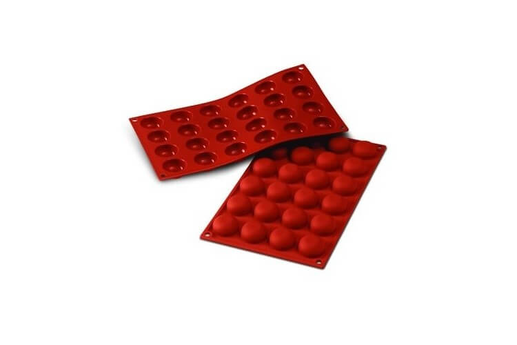 Moule en silicone professionnel Silicon Flex 300x175mm 24 pomponnettes 3.4cm
