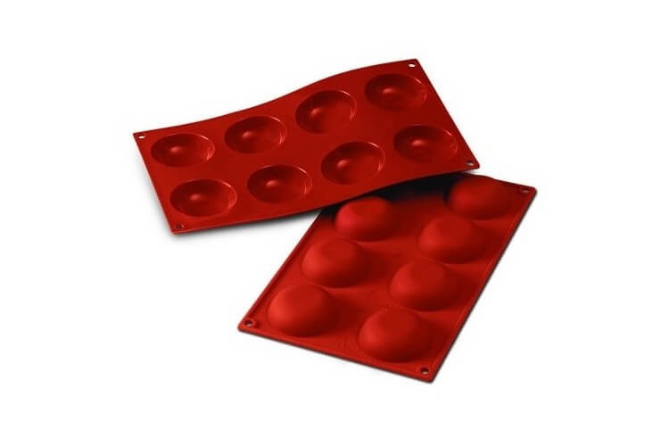 Moule en silicone professionnel Silicon Flex 300x175mm 8 pomponnettes 6cm