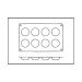 Moule en silicone professionnel Silicon Flex 300x175mm 8 pomponnettes 6cm
