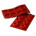 Moule en silicone professionnel Silicon Flex 300x175mm 8 savarins 6.5cm