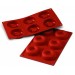 Moule en silicone professionnel Silicon Flex 300x175mm 6 savarins 7.2cm