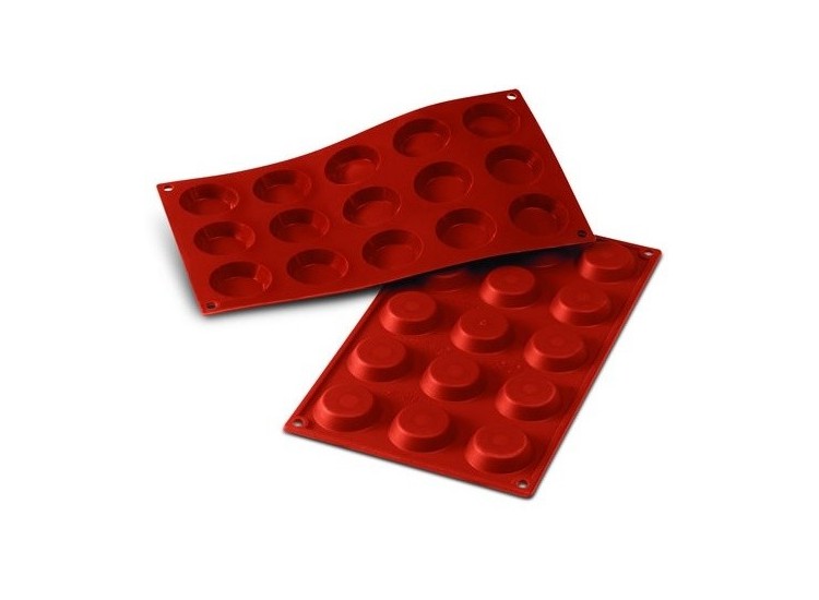 Moule en silicone professionnel Silicon Flex 300x175mm 15 mini tartelettes 4.5cm