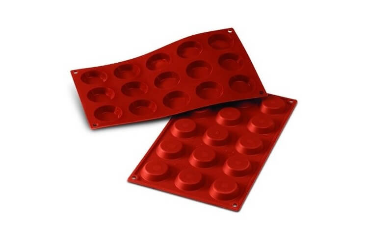 Moule en silicone professionnel Silicon Flex 300x175mm 15 mini tartelettes 4.5cm