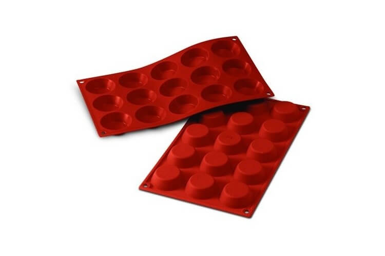 Moule en silicone professionnel Silicon Flex 300x175mm 15 tartelettes 5cm