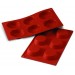 Moule en silicone professionnel Silicon Flex 300x175mm 6 tartelettes 7cm