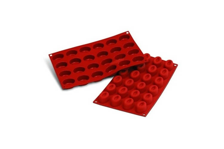 Moule en silicone professionnel Silicon Flex 300x175mm 24 savarin ovales