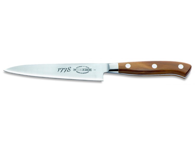 Couteau d'office DICK 1778 lame acier 3 couches 12cm manche prunier