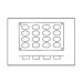 Moule en silicone professionnel Silicon Flex 300x175mm 16 petits fours ovales