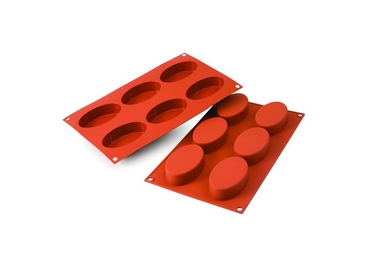 Moule en silicone professionnel Silicon Flex 300x175mm 6 formes ovales
