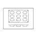 Moule en silicone professionnel Silicon Flex 300x175mm 9 formes ovales