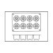 Moule en silicone professionnel Silicon Flex 300x175mm 8 canelés